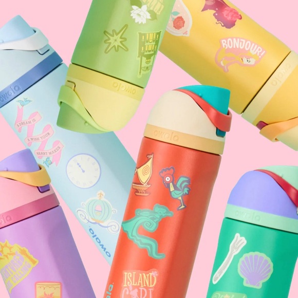 New - Owala Disney Princess Collection Moana 24 oz FreeSip Water Bottle - Picture 2 of 3